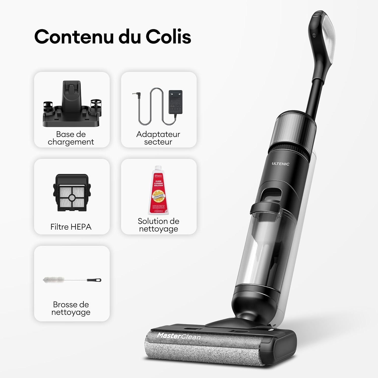 Ultenic AC1 Elite Lavapavimenti Senza Fili 50 Minuti Auto-Pulente - immagine 12