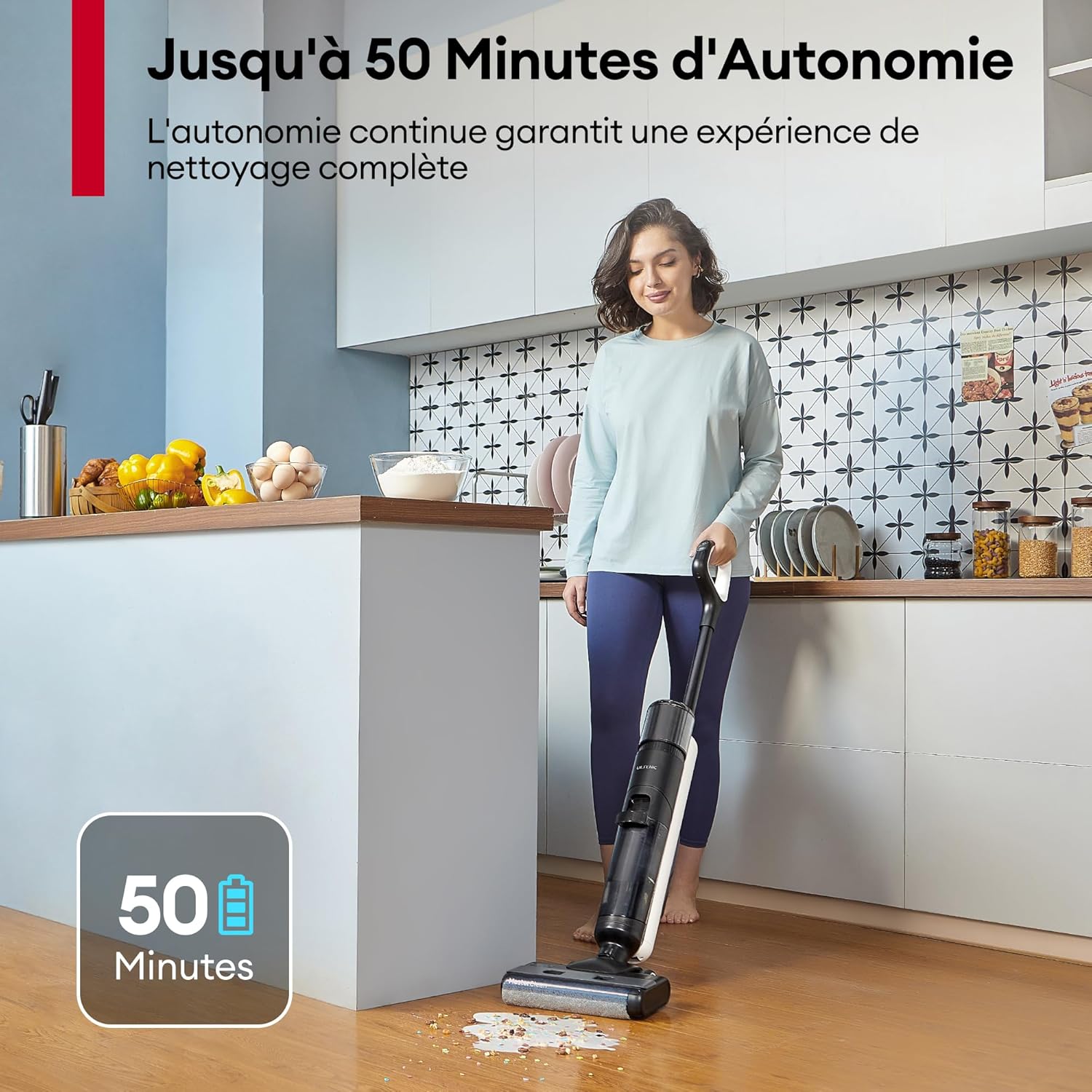 Ultenic AC1 Elite Lavapavimenti Senza Fili 50 Minuti Auto-Pulente - immagine 9