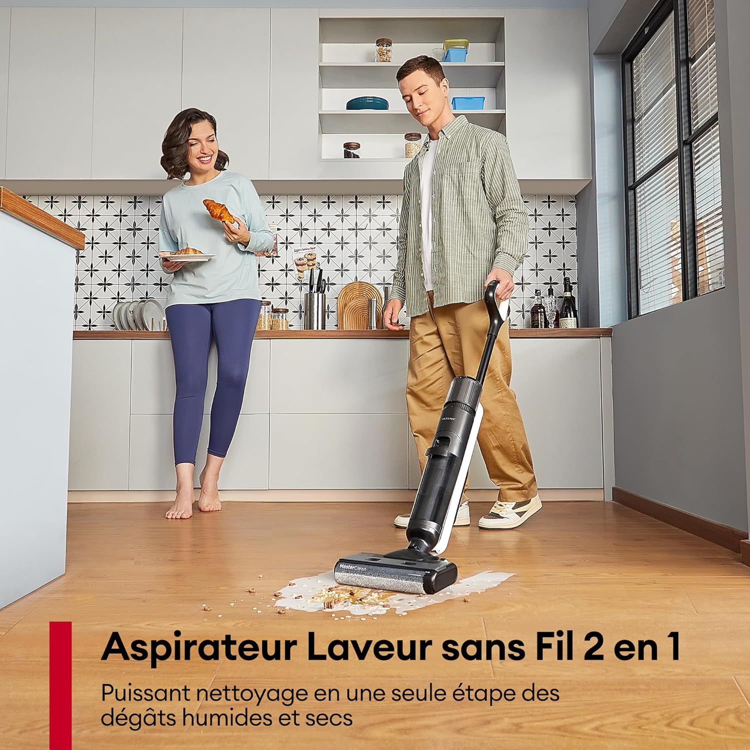 Ultenic AC1 Elite Lavapavimenti Senza Fili 50 Minuti Auto-Pulente - immagine 5