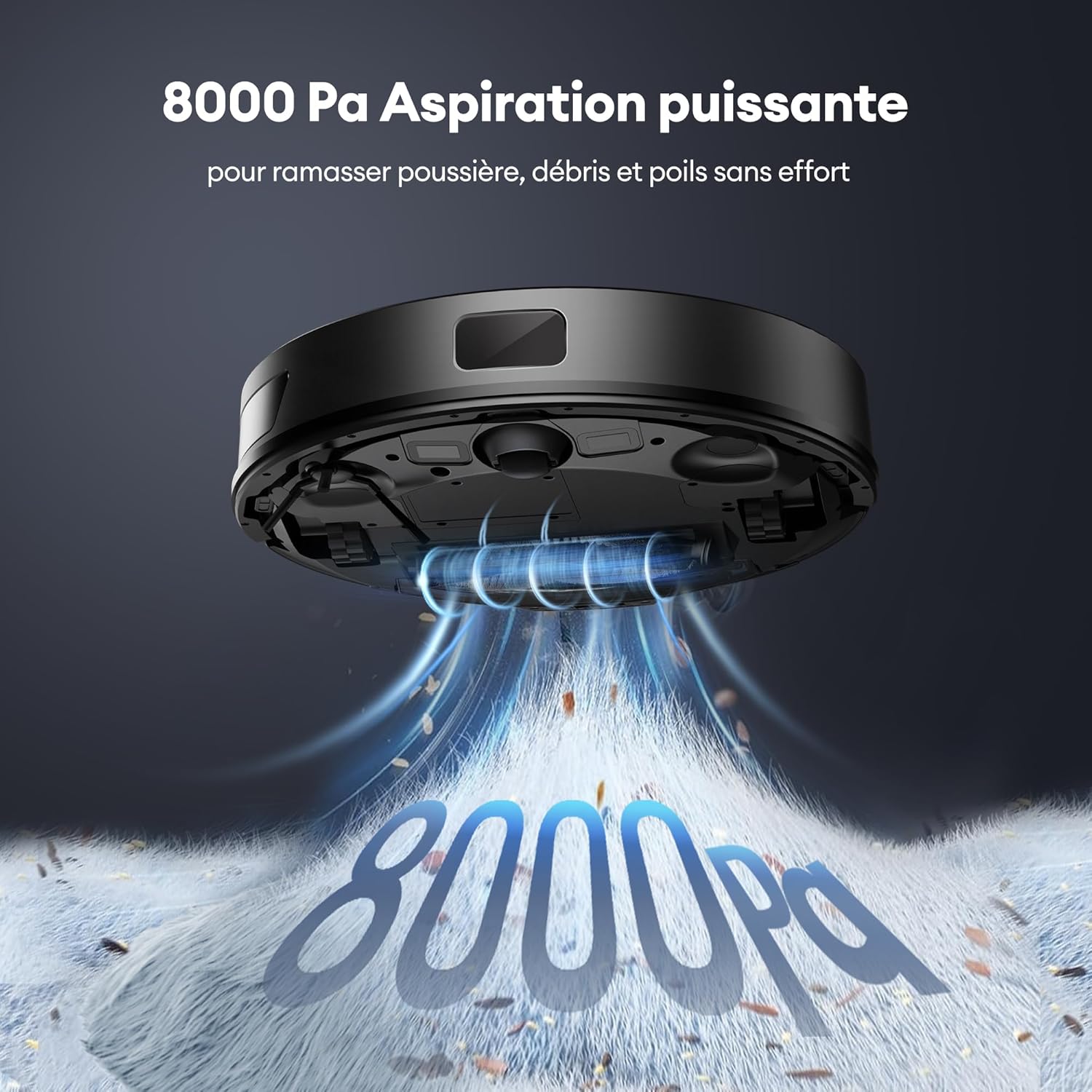 Ultenic D10 Robot Aspirapolvere Lavapavimenti con LiDAR e Aspirazione 8000 Pa - immagine 2