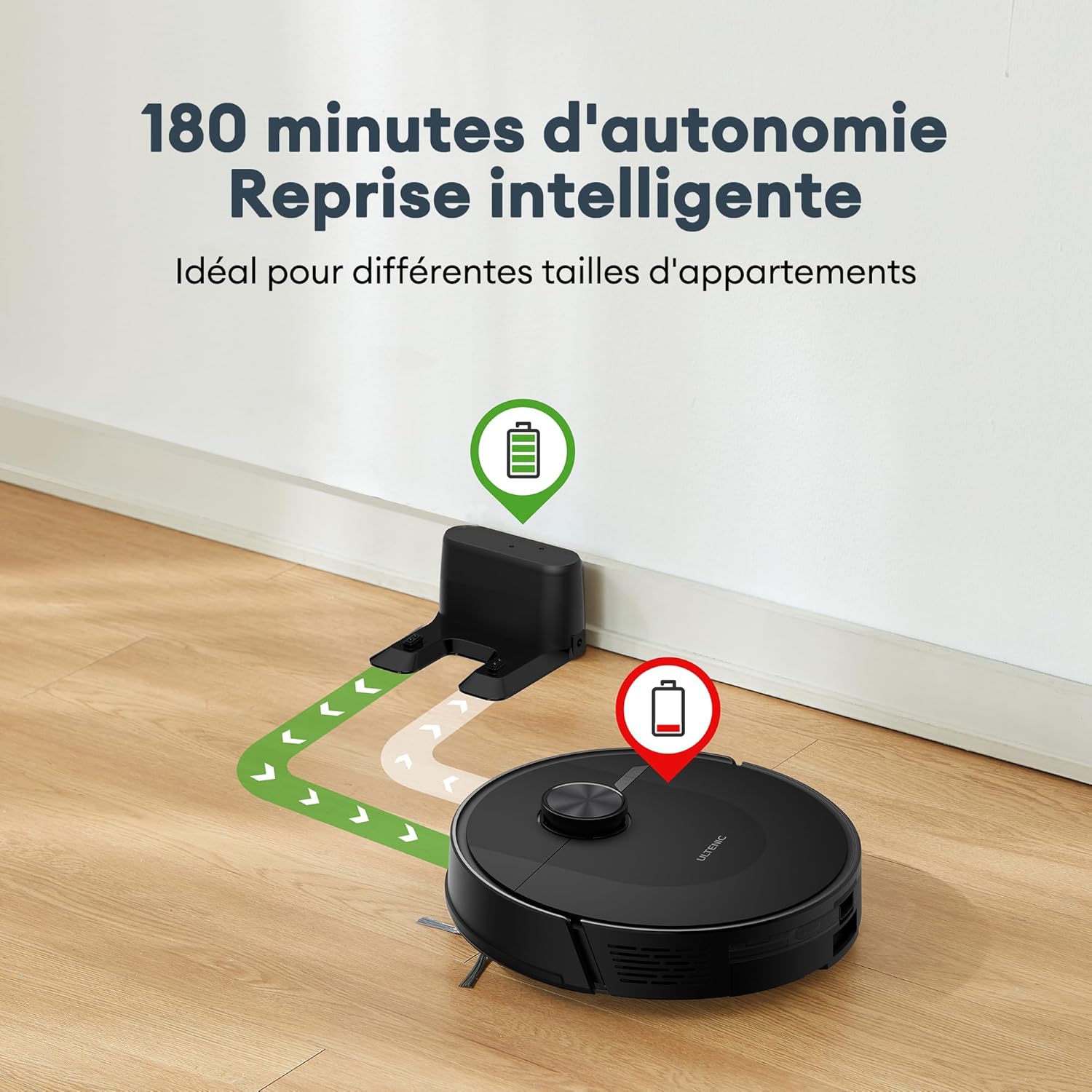 Ultenic D10 Robot Aspirapolvere Lavapavimenti con LiDAR e Aspirazione 8000 Pa - immagine 10