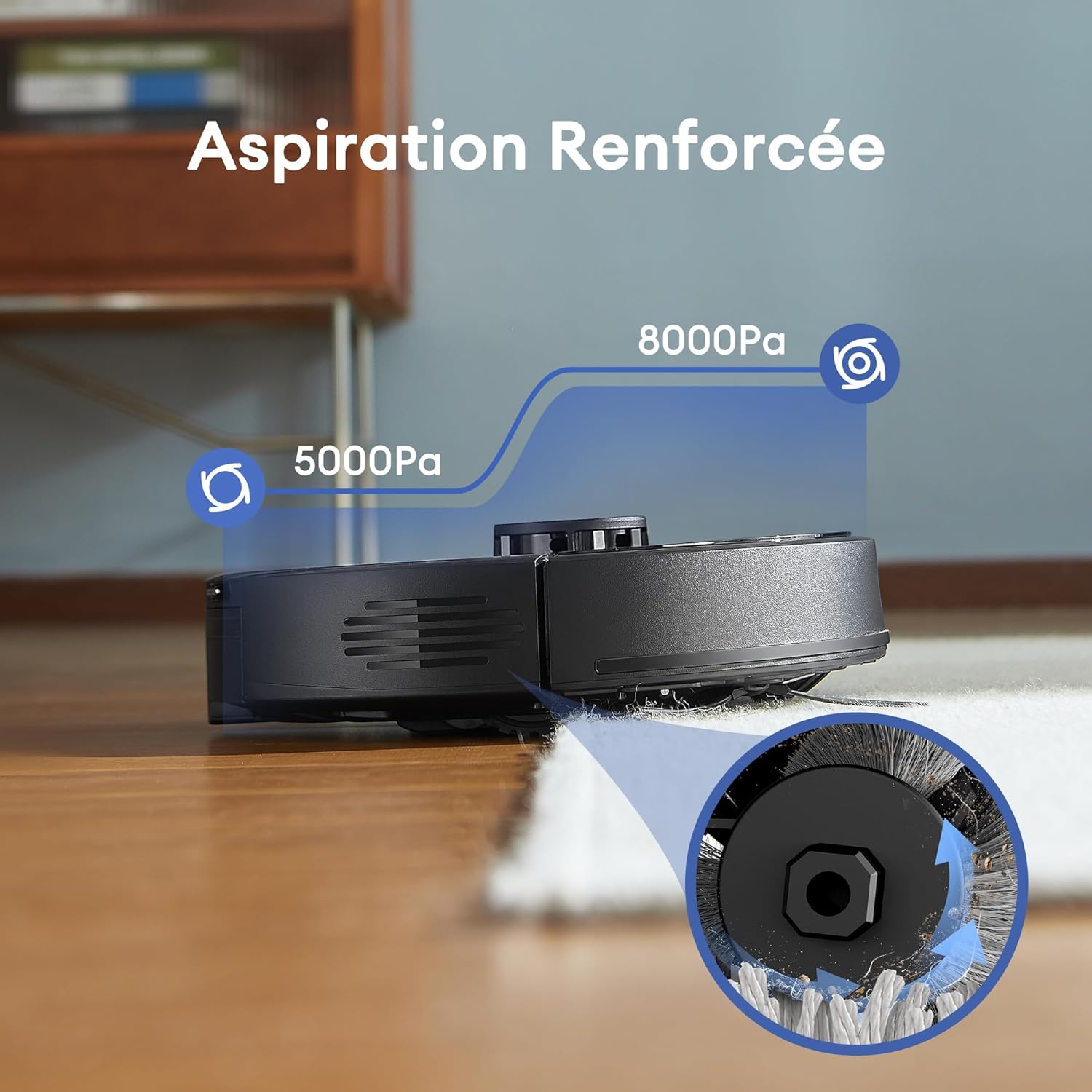 Ultenic D10 Robot Aspirapolvere Lavapavimenti con LiDAR e Aspirazione 8000 Pa - immagine 9
