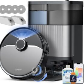 Ultenic MX50 Robot Aspirapolvere e Lavapavimenti 20.000 Pa con Stazione All-in-One