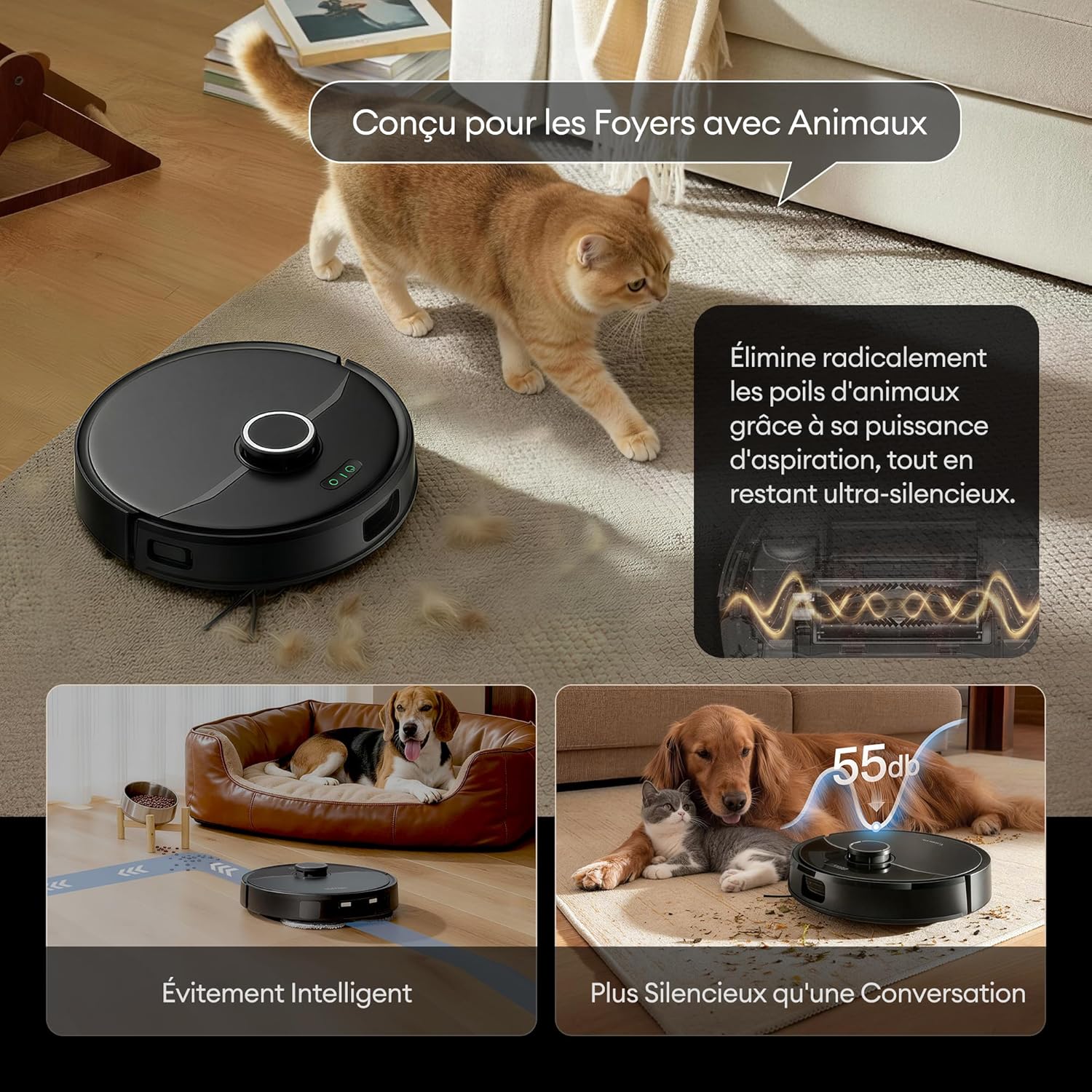 Ultenic MX50 Robot Aspirapolvere e Lavapavimenti 20.000 Pa con Stazione All-in-One - immagine 12